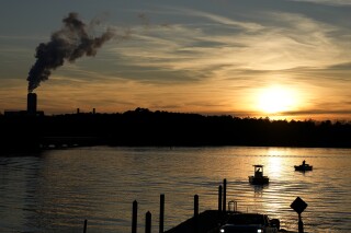 The Marshall Steam Station coal power plant operates on Sunday, March 3, 2024, near Mooresville, N.C. (AP Photo/Chris Carlson)