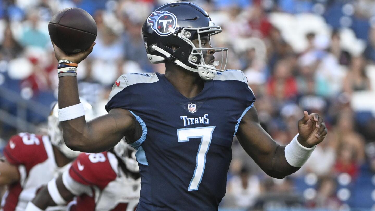 Titans go with rookie Malik Willis as Tannehill's backup QB