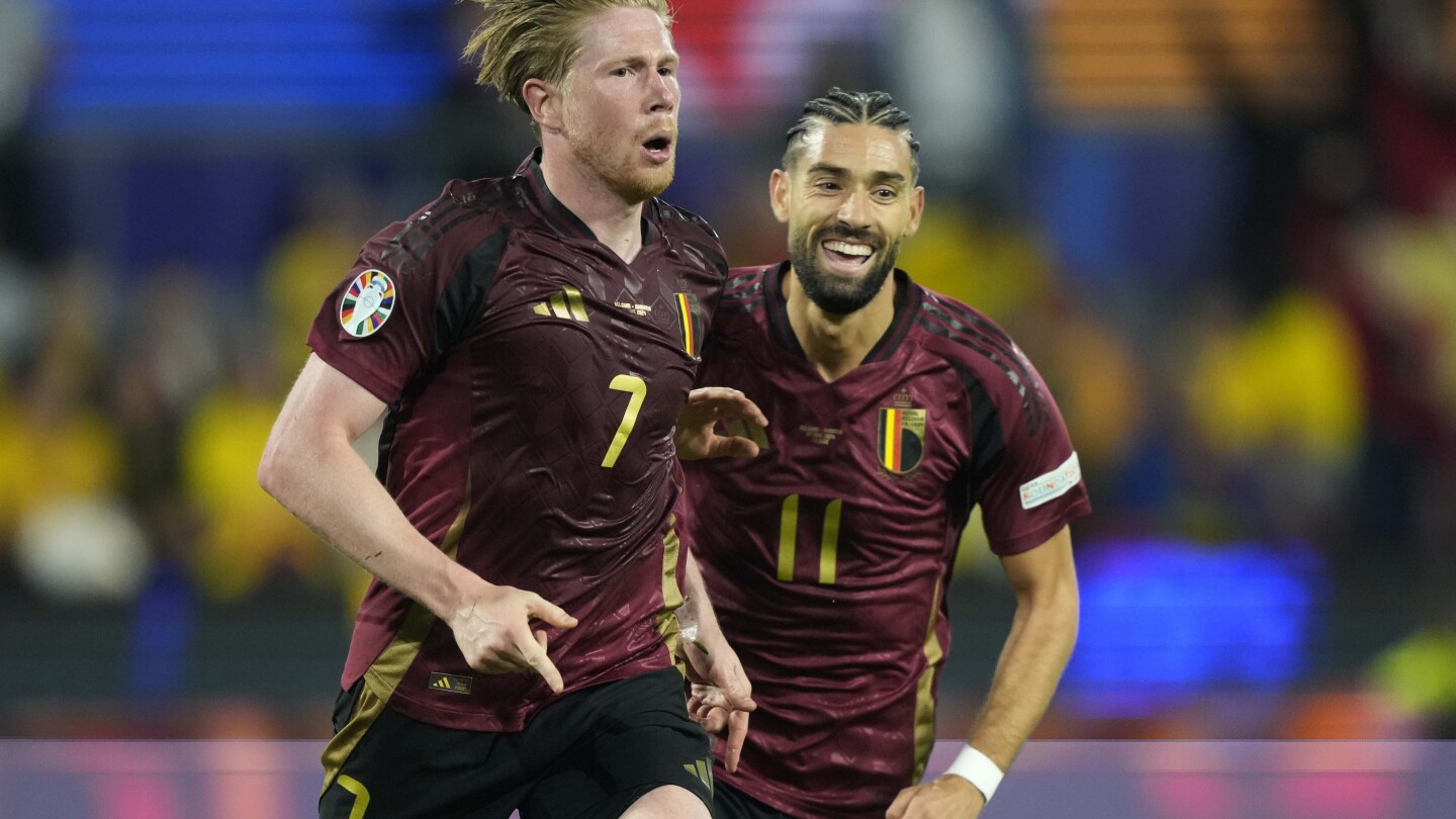 Де Бройне коронясва победата на Белгия с 2-0 над Румъния, за да започне кампанията на Евро 2024