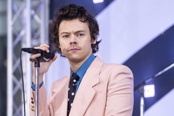 FILE - Harry Styles performs on NBC's Today show on Feb. 26, 2020, in New York. Harry Styles has secured his first Mercury Prize nomination with his third solo album, competing for the British music award with acts like singer-songwriter Sam Fender and rapper Little Simz. Styles was shortlisted Tuesday, July 26, 2022 for his album “Harry's House,” which has topped U.K. album charts for six weeks — more than all of the albums he recorded as a member of the boy band One Direction combined. (Photo by Charles Sykes/Invision/AP, File)