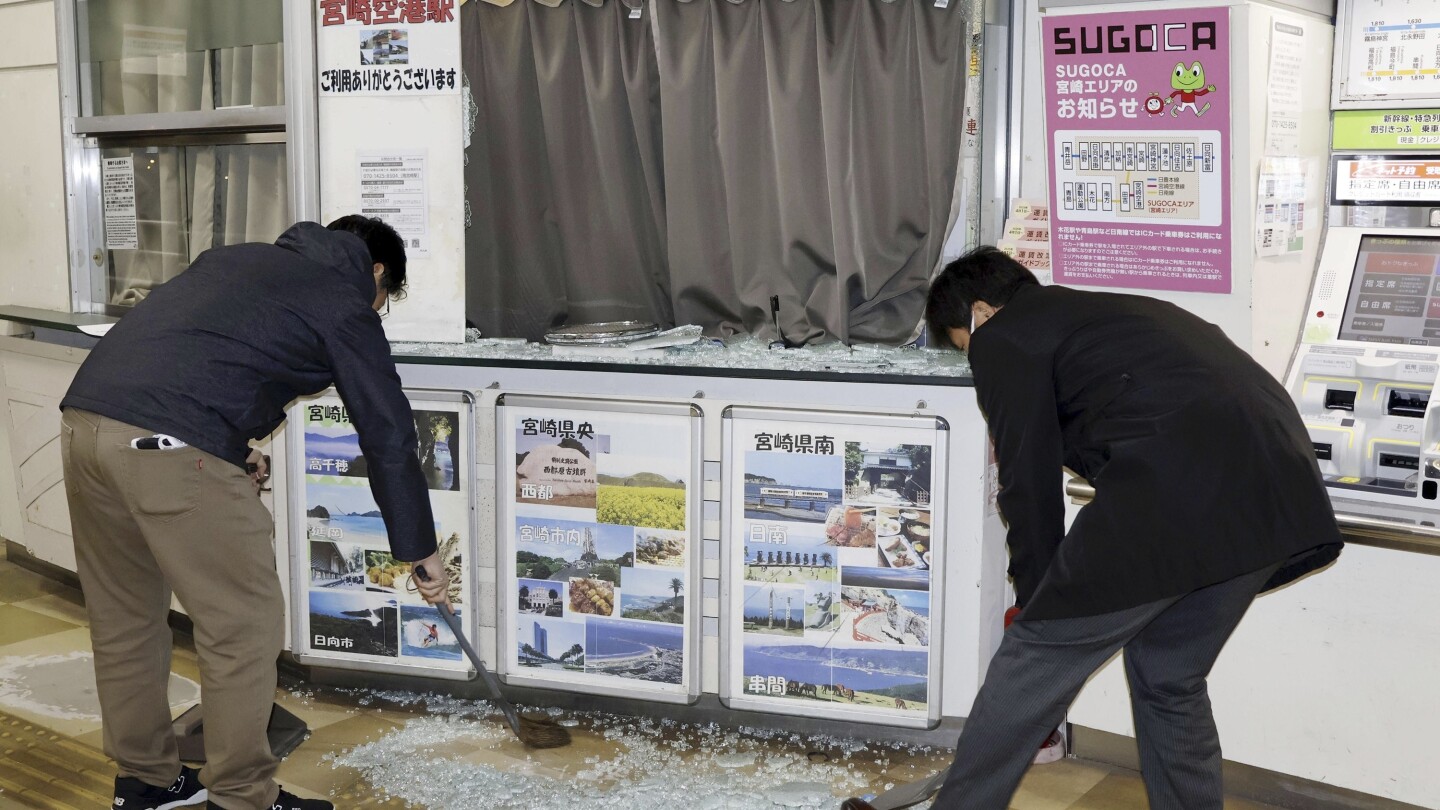 Tsunami alert lifted after magnitude 6.6 earthquake rattles southwestern Japan