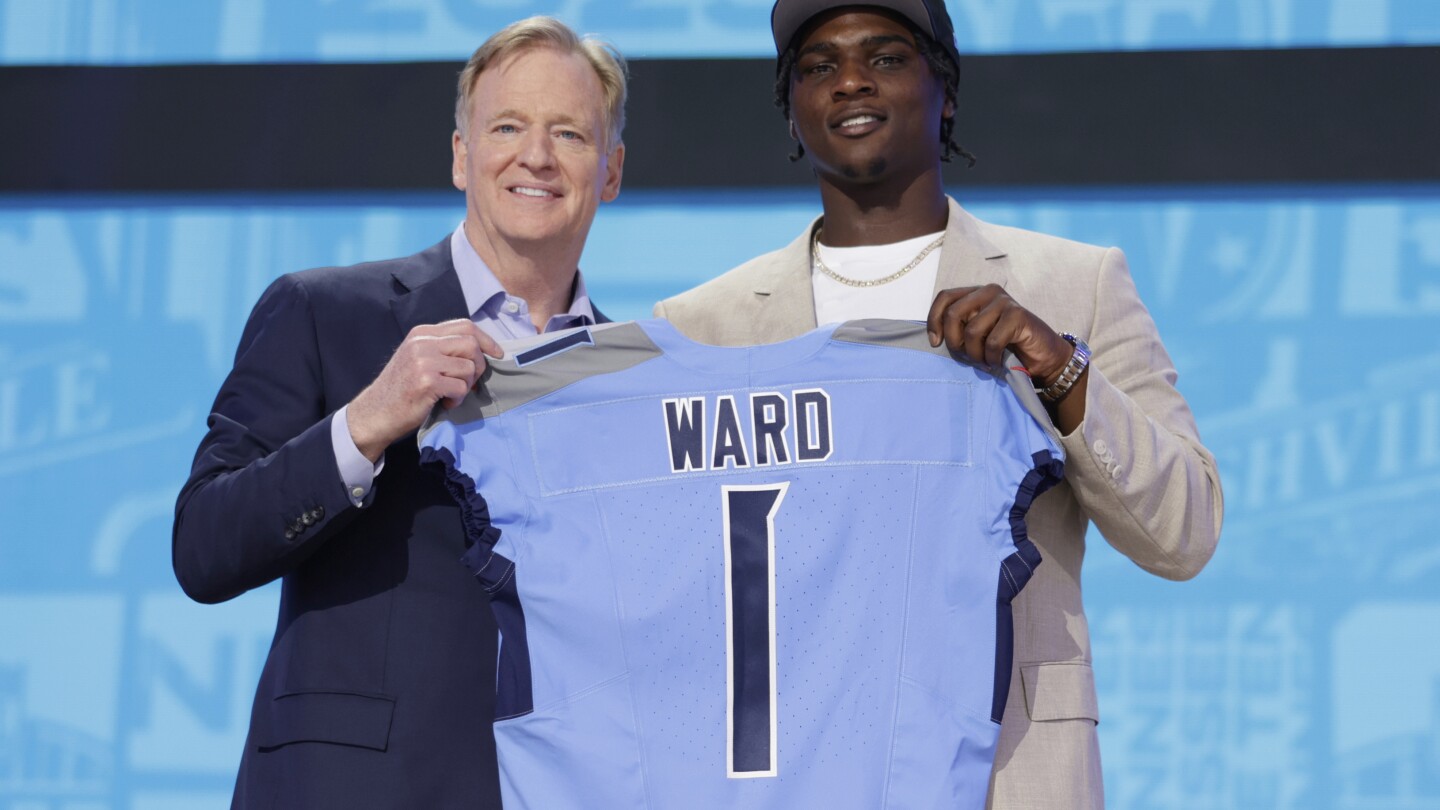 Cam Ward goes to the Titans, who get their QB with the No. 1 overall pick in the NFL draft