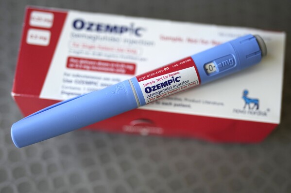 FILE - The injectable drug Ozempic is shown Saturday, July 1, 2023, in Houston. Drug regulators in Europe have found no evidence that popular diabetes and weight-loss drugs like Ozempic and Wegovy are linked to a higher risk of suicidal thoughts or actions. The European Medicines Agency regulatory committee announced the results of its review on Friday, April 12, 2024. (AP Photo/David J. Phillip, File)
