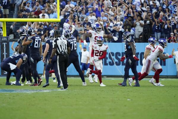 Game Review: New York Giants 21 - Tennessee Titans 20