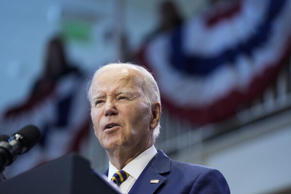 FILE - President Joe Biden speaks about his administration's economic agenda during an event at Prince George's Community College in Largo, Md., Thursday, Sept. 14, 2023. Biden and the Democratic National Committee raised more than $71 million for his reelection in the three months ending Sept. 30, a strong indication that party donors remain united behind him going into a 2024 race that may feature a rematch with Donald Trump. (AP Photo/Susan Walsh, File)