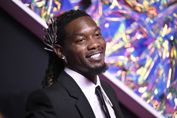 FILE - Offset arrives at the MTV Video Music Awards on Sept. 12, 2023, in Newark, N.J. Offset released his ambitious second solo album, “Set It Off.” (Photo by Evan Agostini/Invision/AP, File)