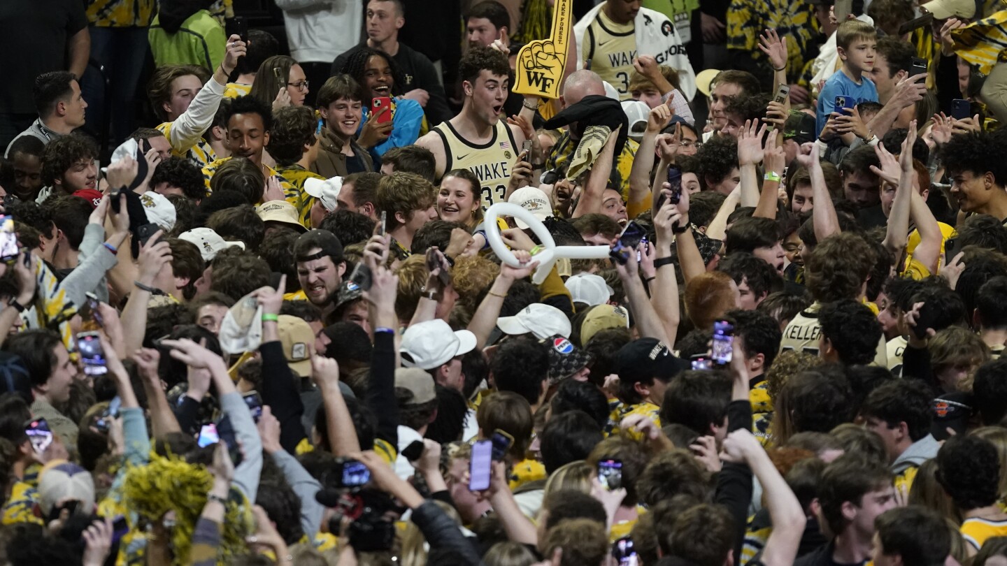 Wake Forest Defeats Duke in Epic Basketball Game, Court Storming Incident Injures Kyle Filipowski