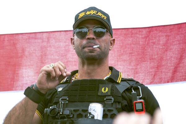 FILE - Proud Boys leader Henry 