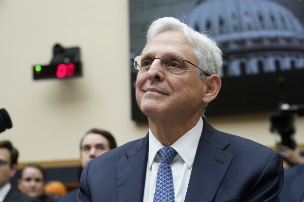 Attorney General Merrick Garland appears before a House Judiciary Committee hearing, Wednesday, Sept. 20, 2023, on Capitol Hill in Washington. (AP Photo/Jacquelyn Martin)