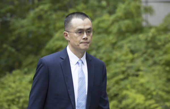 Changpeng Zhao, the founder of Binance, the world's largest cryptocurrency exchange, enters the Federal Courthouse in Seattle, April 30, 2024. (Ellen M. Banner/The Seattle Times via AP, File)
