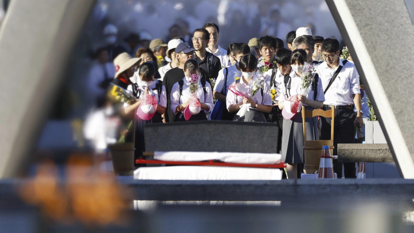 Hiroshima mayor calls nuclear deterrence ‘folly’ as city marks 78th anniversary of atomic bombing