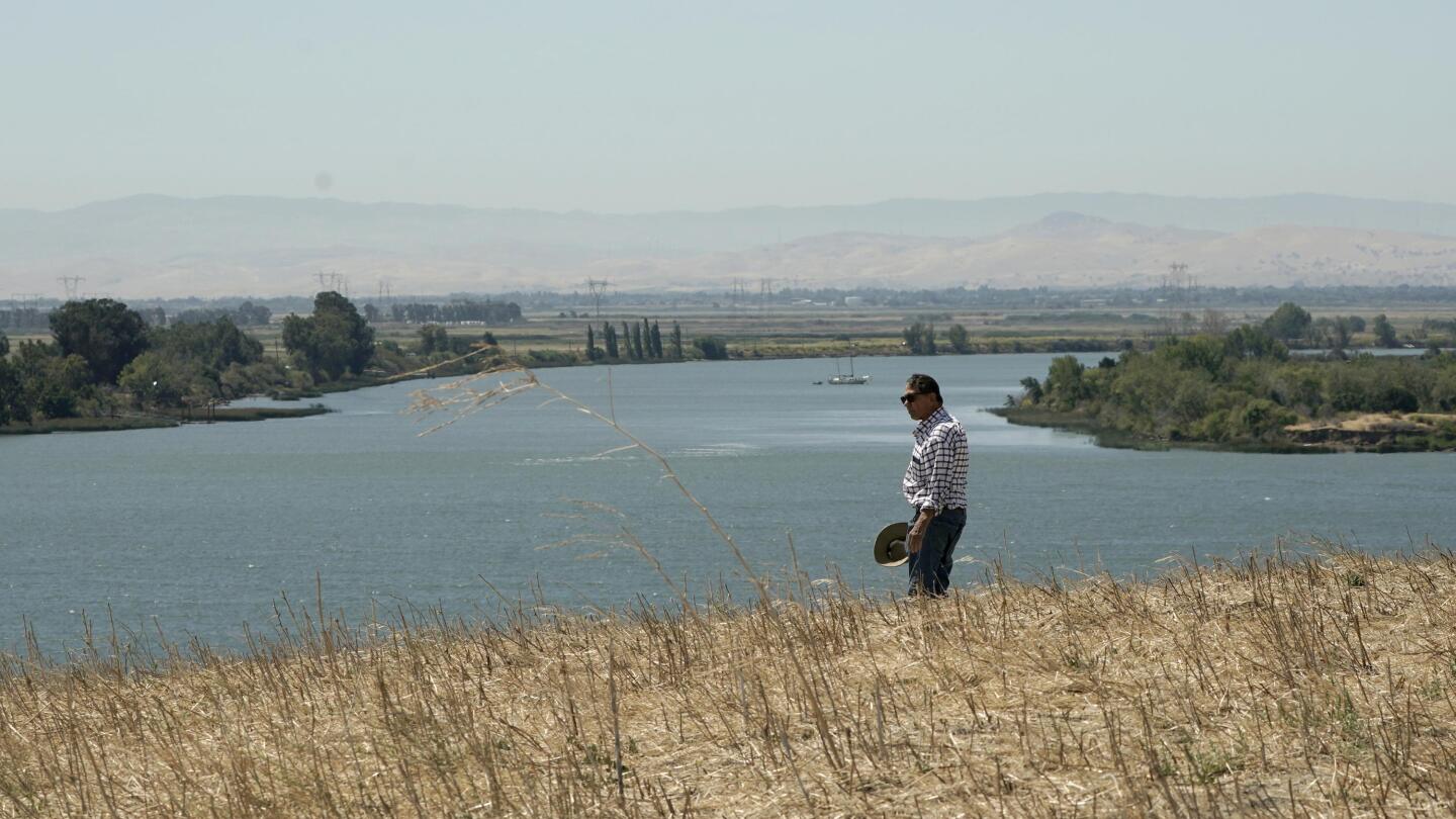 In dry California, salty water creeps into key waterways