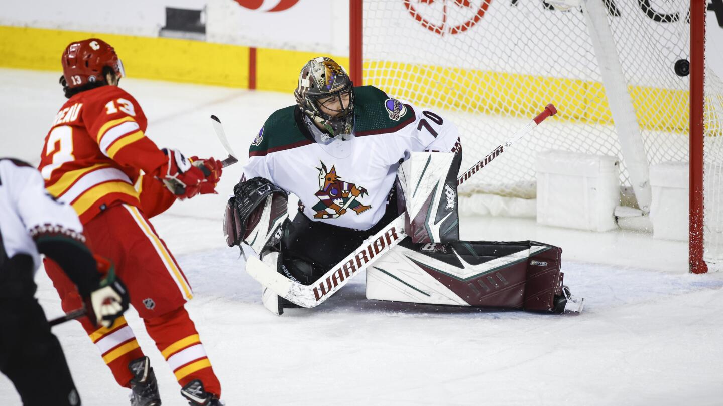 Flames goalie Jacob Markstrom takes a shot at former teammates Tkachuk and  Gaudreau! - HockeyFeed