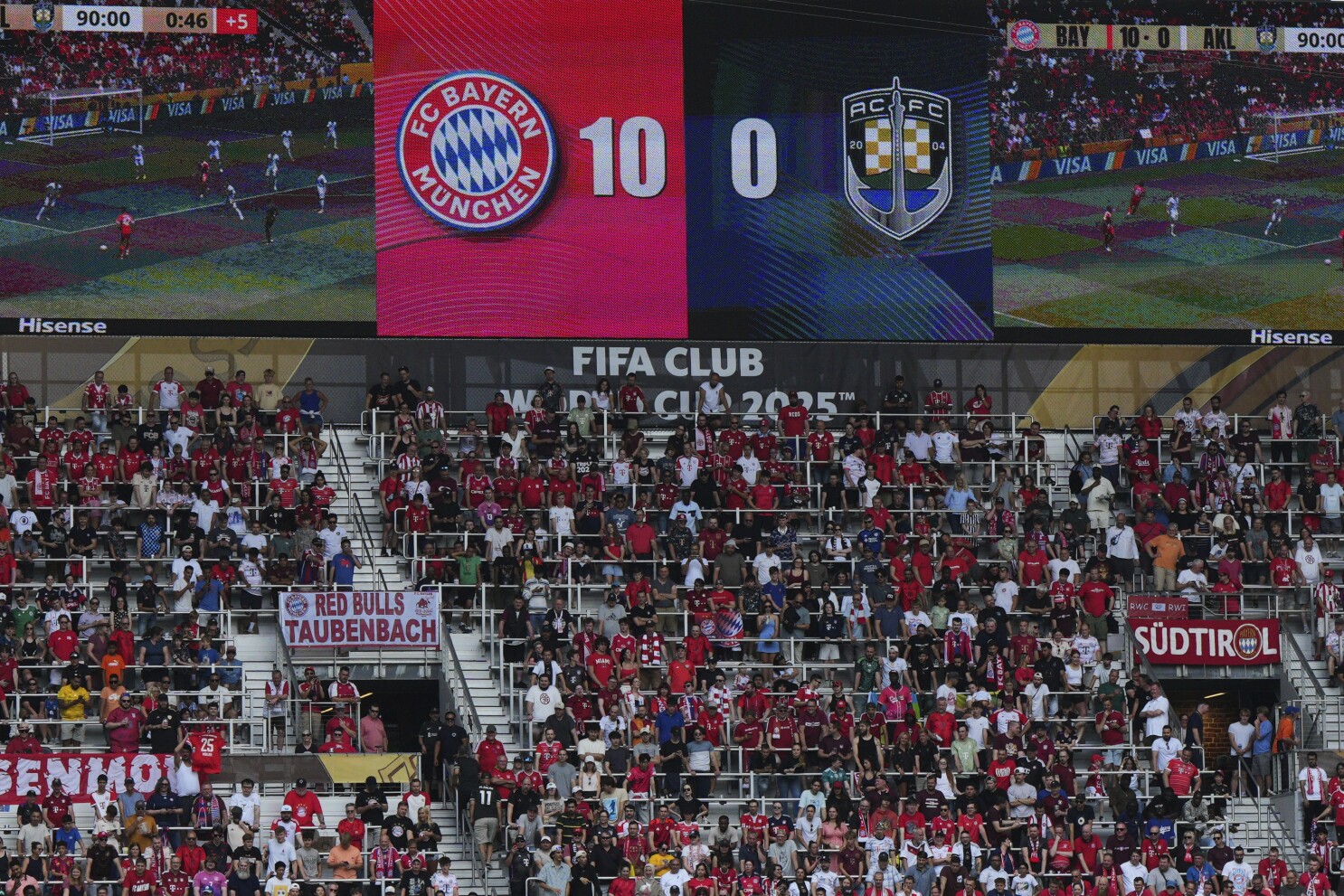 Bayern Munich beats Auckland 10-0 in Club World Cup