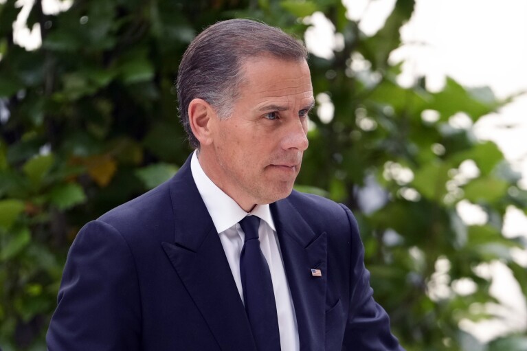 Hunter Biden llega a un tribunal federal, el miércoles 5 de junio de 2024, en Wilmington, Delaware. (AP Foto/Matt Slocum)