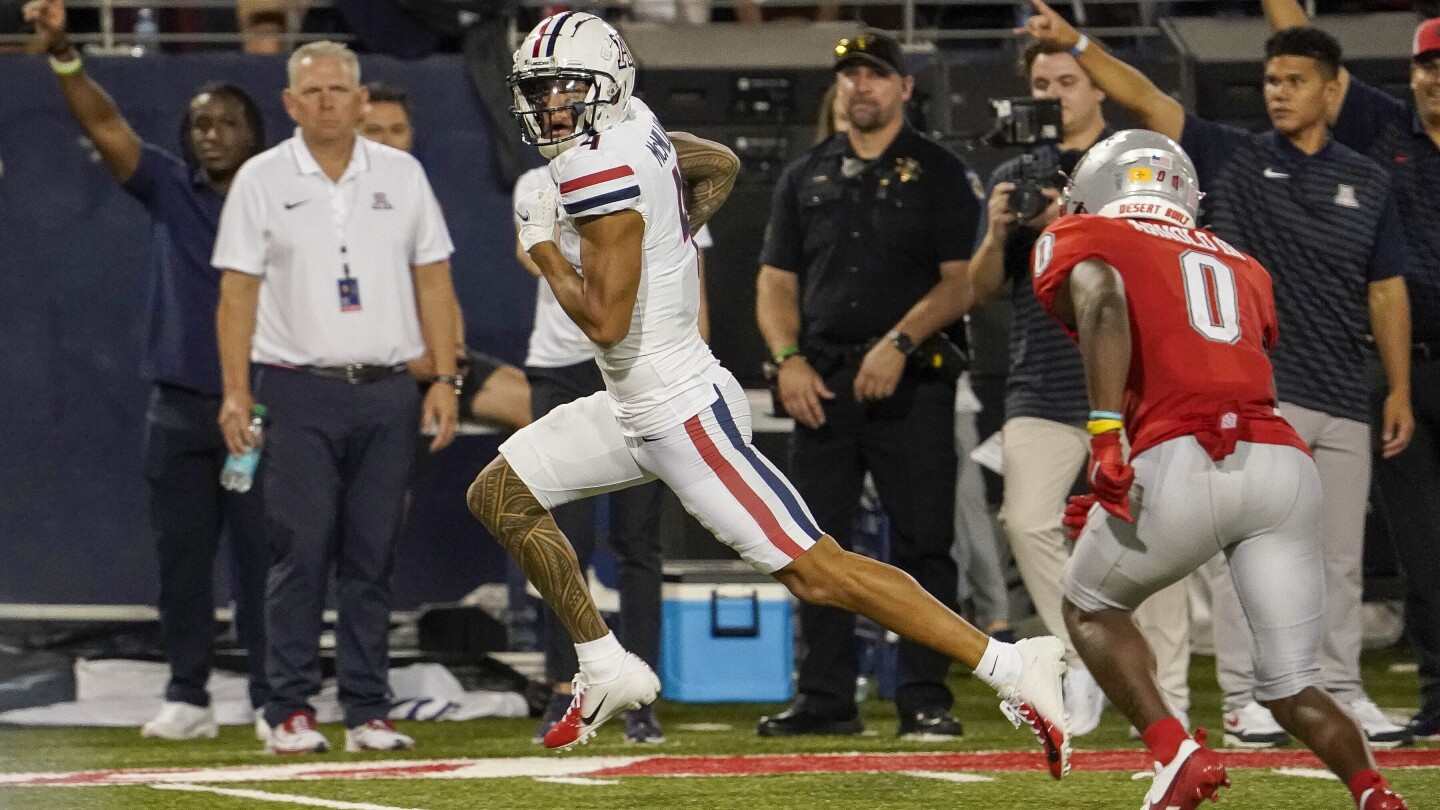 AP Player of the Week: Arizona's McMillan records first 300-yard receiving game since '22 Rose Bowl