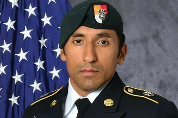 FILE - This undated photo provided by the U.S. Army shows Army Green Beret Logan Melgar, who died from non-combat related injuries in Mali in June 2017. A military appeals court on Tuesday, Nov. 15, 2022, has ordered a new sentencing hearing for a U.S. Navy SEAL who got 10 years in prison for his role in the hazing death of Meglar while the men served in Africa. (U.S. Army via AP, File)