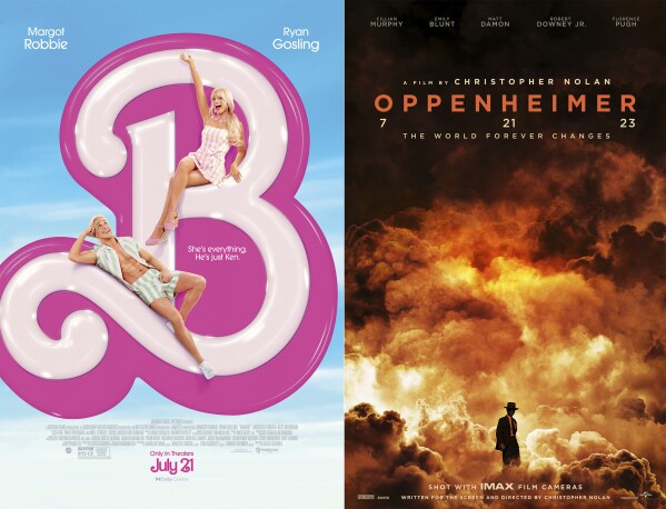 This combination of images shows promotional art for 