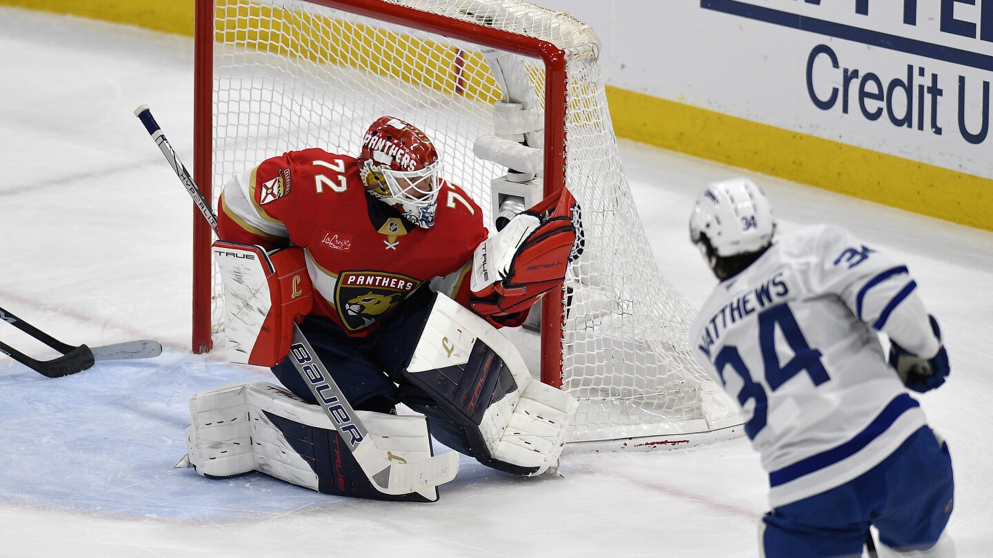 Bobrovsky спира 23 изстрела, Panthers Top Maple Leafs 2-0 в Игра 4 и вратовръзка на две игри на брой 