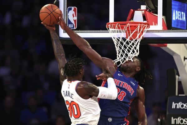 Knicks rout Pistons 130-106 in Brunson's home debut at MSG – The Oakland  Press