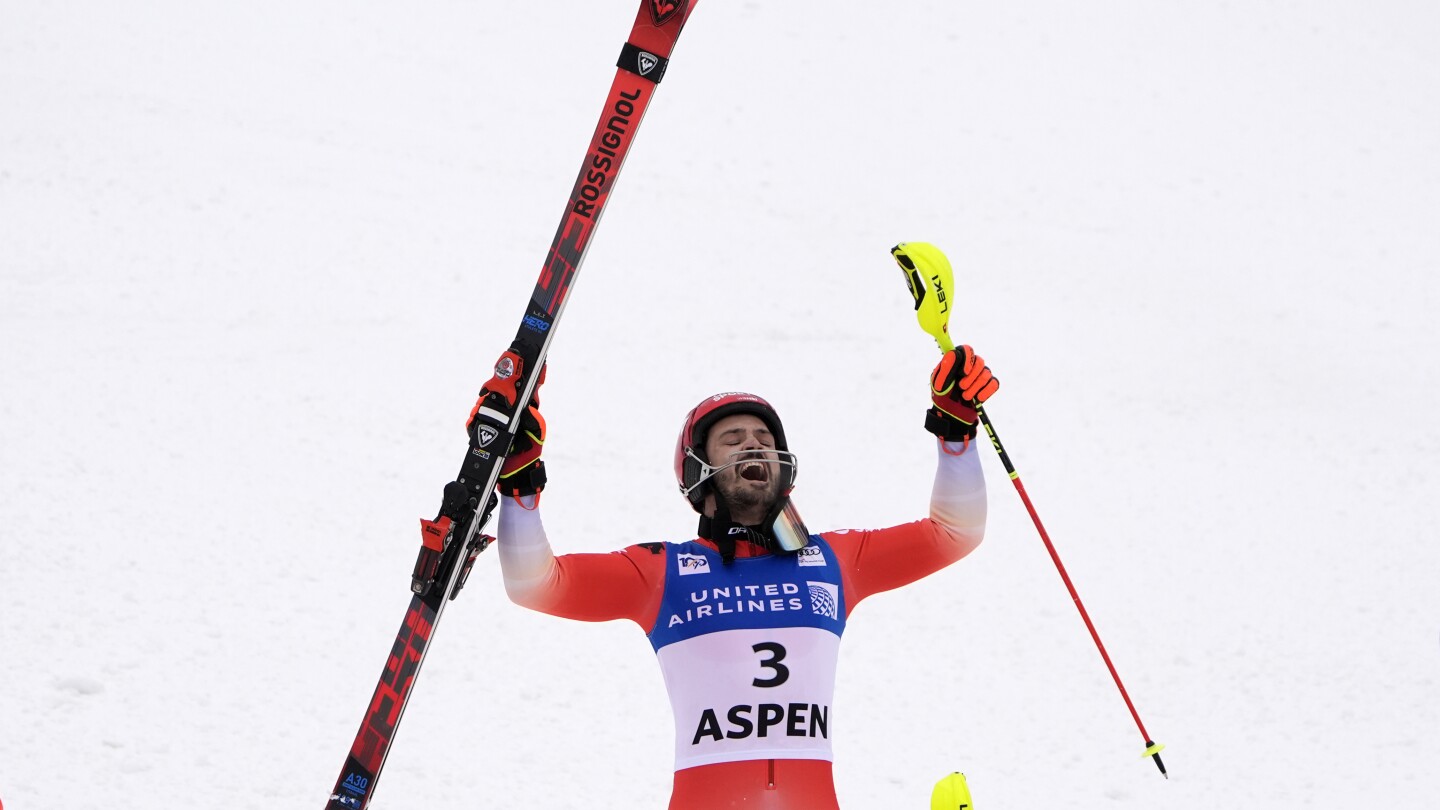 Loic Meillard seals successful weekend in Aspen with World Cup slalom victory