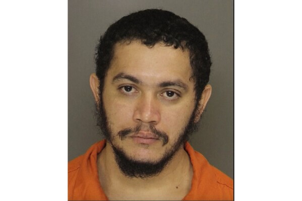 This photo provided by the Chester County Prison shows Danilo Cavalcante. Cavalcante, convicted this month of fatally stabbing his girlfriend escaped Thursday, Aug. 31, 2023 from the suburban Philadelphia prison and prosecutors say he is also wanted in his native Brazil in a separate slaying. (Chester County Prison via AP)