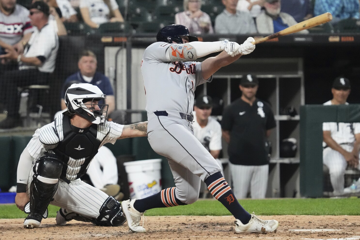 Carpenter hits 3 homers as the Tigers pound the White Sox 13-1