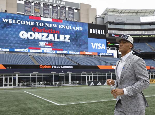 Christian Gonzalez Patriots jersey: How to get 2023 NFL Draft gear online  after New England picks Oregon cornerback 