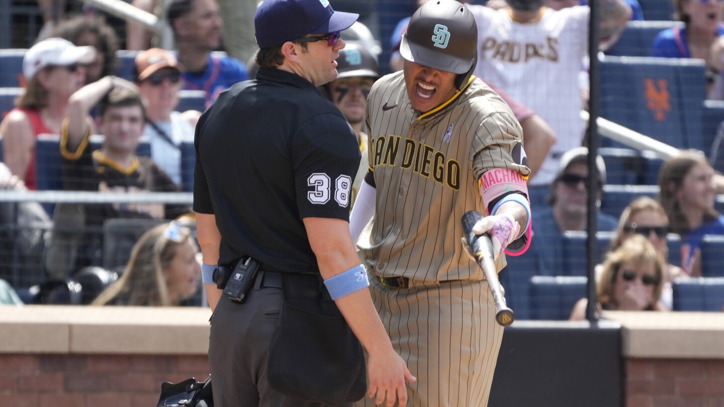 Padres' Manny Machado and manager Mike Shildt ejected during game against Mets | AP News