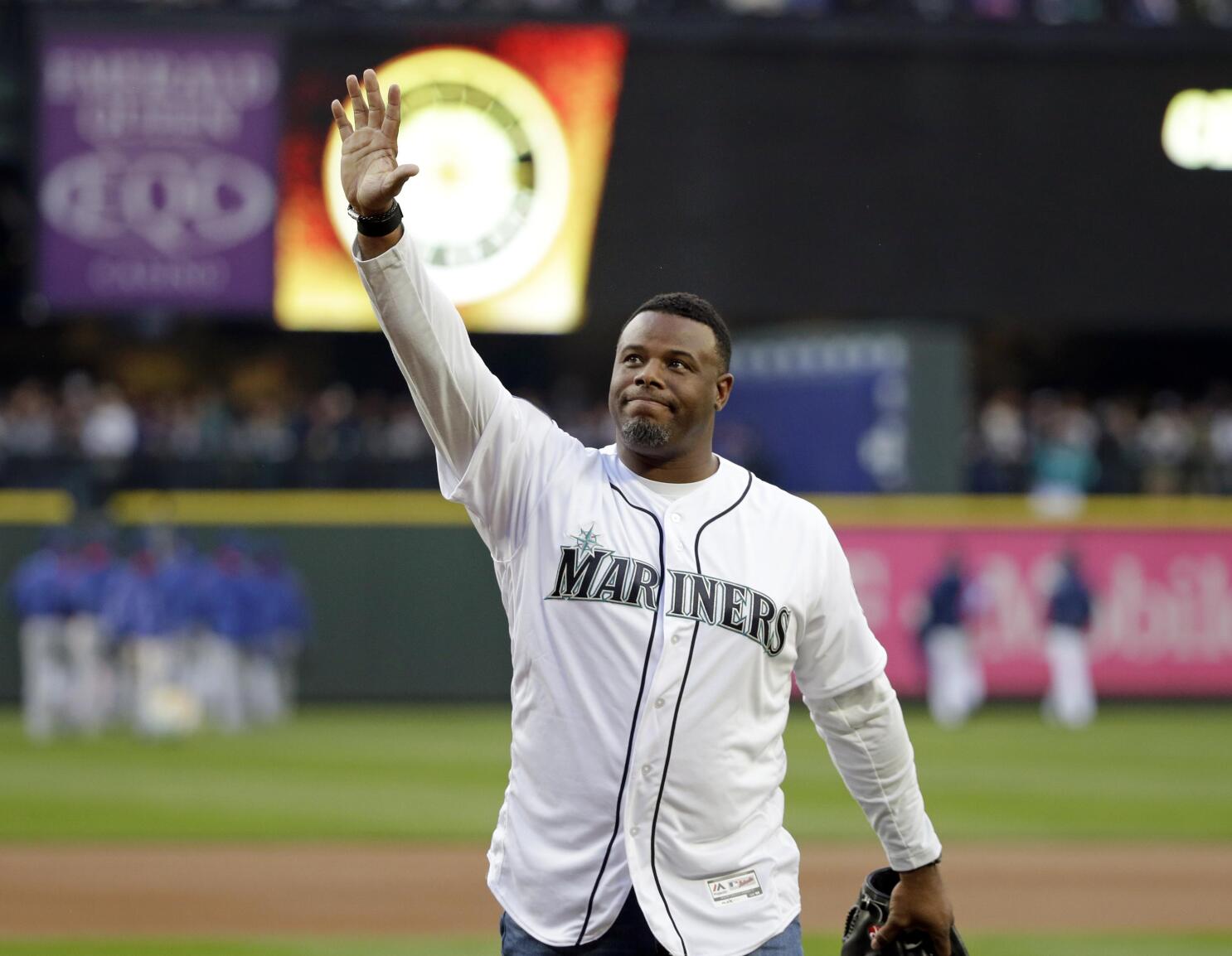 Official Number 24 Seattle Mariners Ken Griffey Jr Turn Ahead The