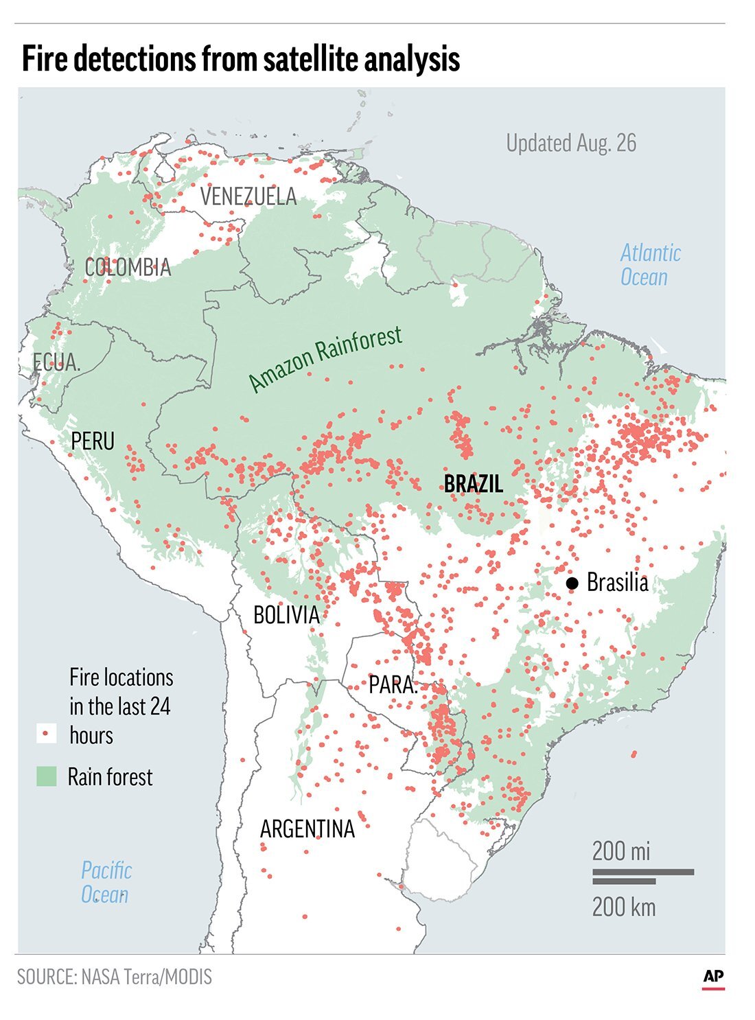 amazon rainforest world map