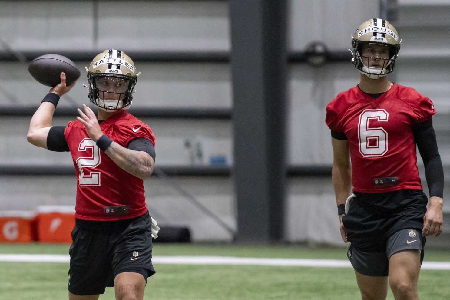 Saints brushing off concerns about unproven QBs in Kellen Moore's first year in charge
