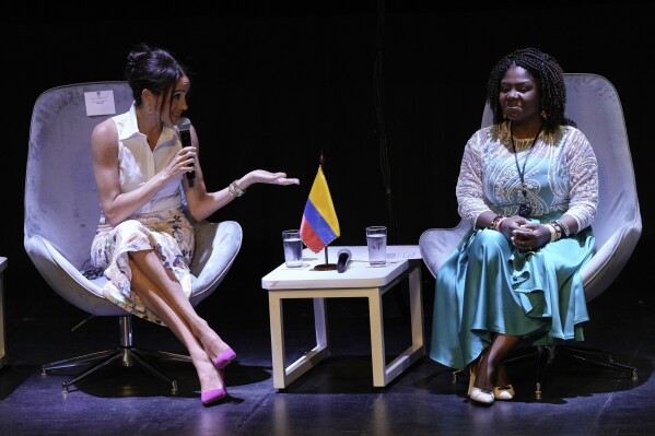 Prince Harry and Meghan meet with Afro-Colombian leaders to wrap up their  first visit to Colombia | AP News