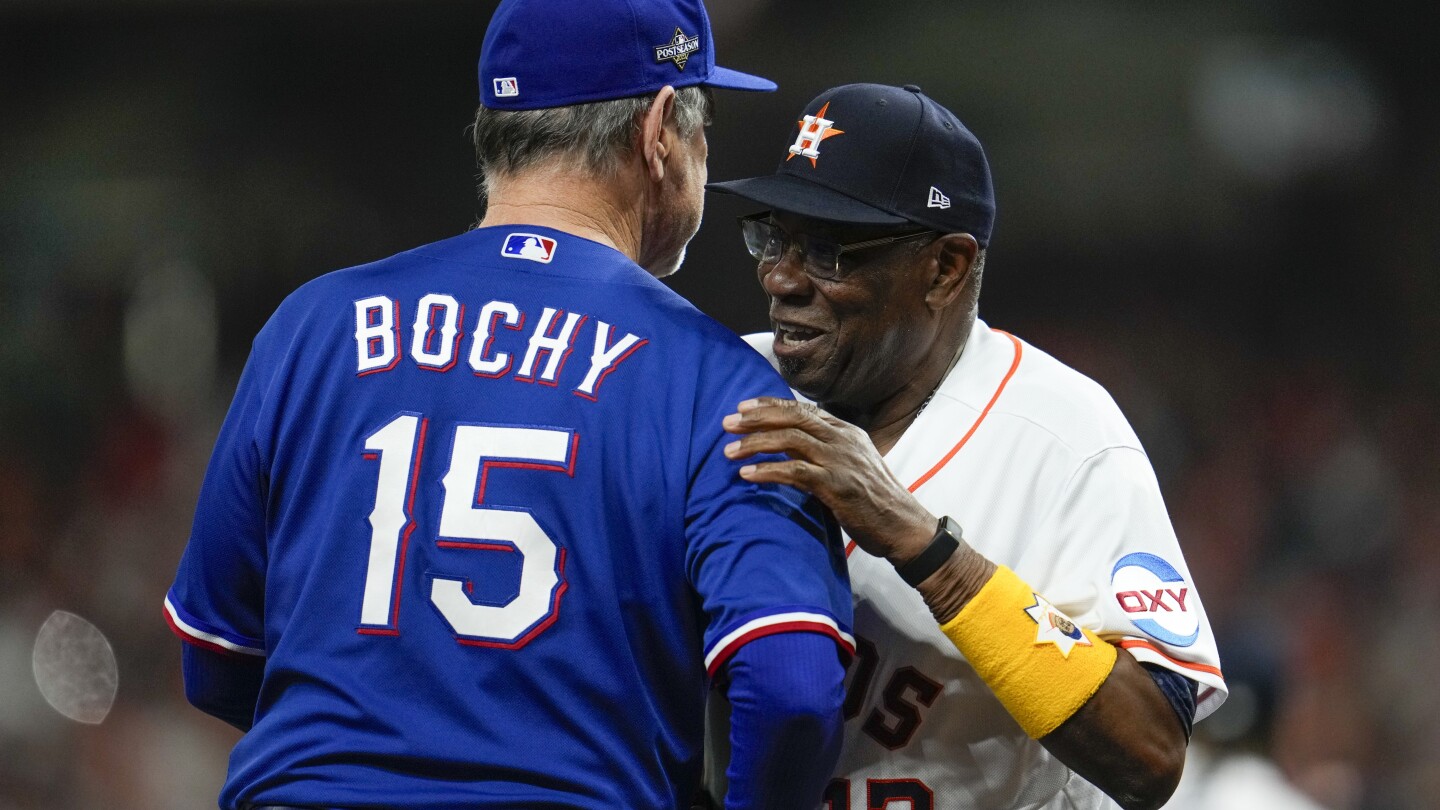 Dusty Baker's humorous reaction to Bruce Bochy becoming Rangers