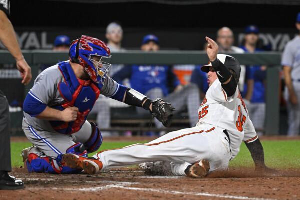 Baltimore Orioles catcher Adley Rutschman hits walk-off home-run
