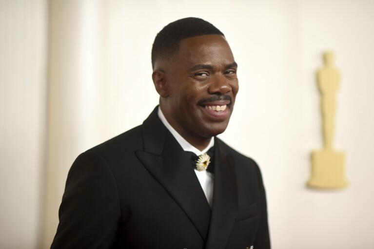 Colman Domingo arrives at the Oscars on Sunday, March 10, 2024, at the Dolby Theatre in Los Angeles. (Photo by Richard Shotwell/Invision/AP)