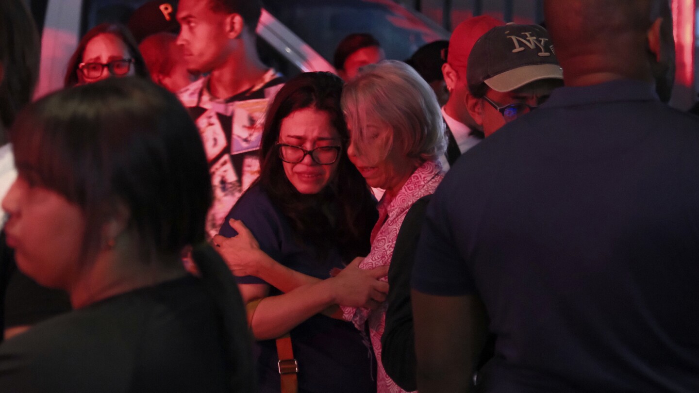 The roof collapses at a Dominican Republic nightclub, killing at least 98 people