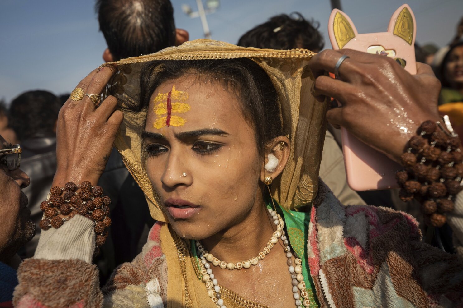 Sex Video Nature And Hijra - Noted Indian transgender activist shakes up Hindu festival | AP News