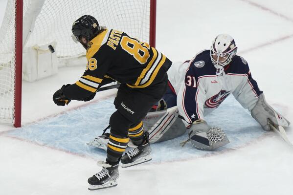 Boston Bruins win Presidents' Trophy with OT win over Columbus
