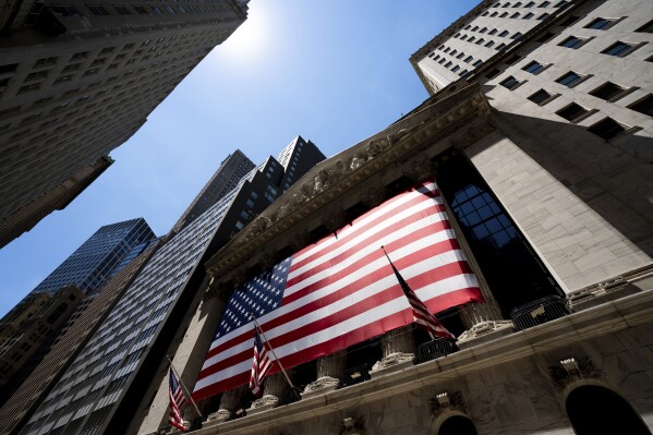 The New York Stock Exchange on Wednesday, June 29, 2022 in New York. Stocks are off to a weak start on Friday, continuing a dismal streak that pushed Wall Street into a bear market last month as traders worry that inflation will be tough to beat and that a recession could be on the way as well. (AP Photo/Julia Nikhinson)