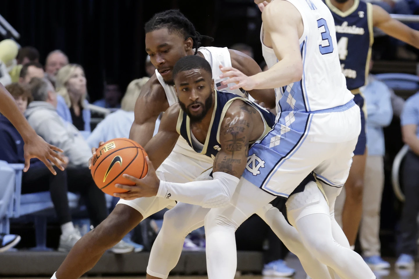 No. 9 Tar Heels flex muscles in blowout win to end 2023