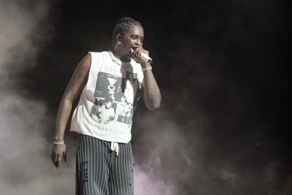 Young Thug performs during the Summer Smash Music Festival on Sunday, June 22, 2025, in Bridgeview, Ill. (Photo by Rob Grabowski/Invision/AP)