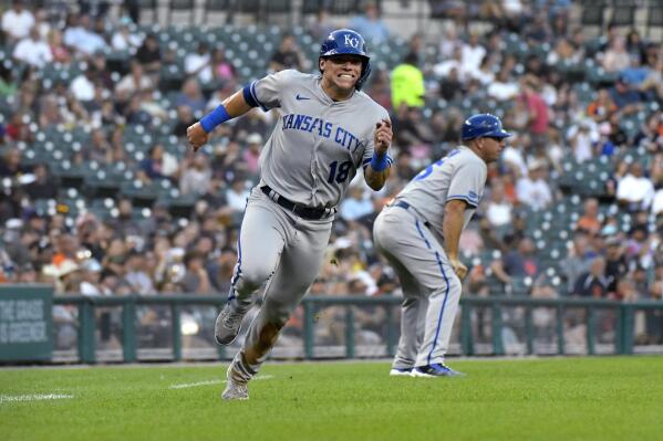 Kansas City Royals' Nate Eaton during a baseball game in Kansas