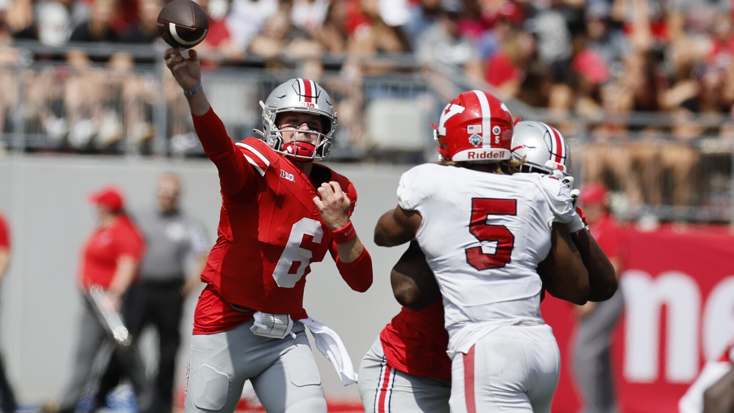 Ohio State coach Ryan Day says Kyle McCord will be starting quarterback going forward