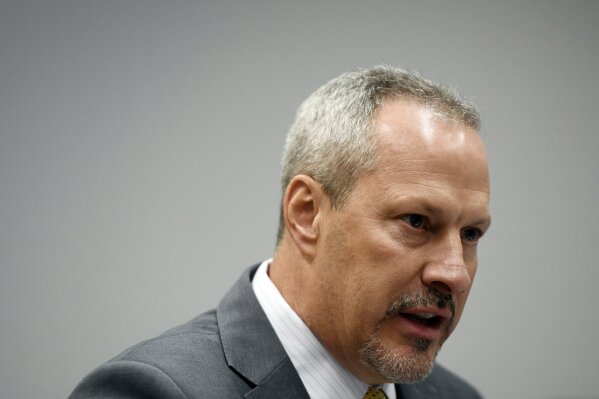 
              Drug Enforcement Administration regional director Matthew Donahue speaks during an interview, Tuesday, Aug. 14, 2018, in downtown Chicago. Top U.S. Drug Enforcement Administration officials will unveil new plans to combat Mexican drug cartels Wednesday in Chicago alongside members of the Mexican government and federal police, DEA officials told The Associated Press. (AP Photo/Annie Rice)
            