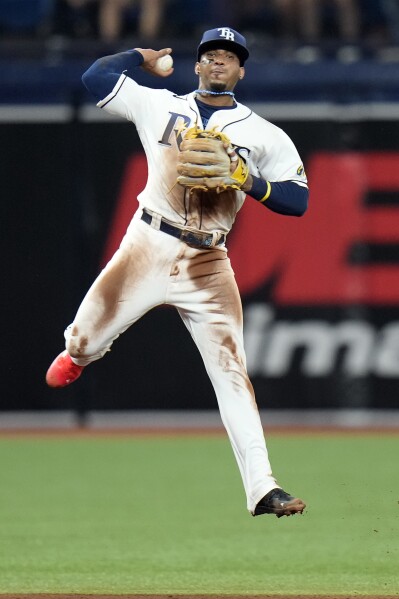 Tampa Bay Rays' Jose Siri reacts after stealing home plate against the  Pittsburgh Pirates during the fifth inning of a baseball game Tuesday, May  2, 2023, in St. Petersburg, Fla. (AP Photo/Chris