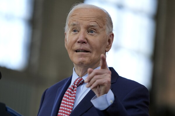 President Joe Biden speaks during a campaign event at Girard College, Wednesday, May 29, 2024, in Philadelphia. (AP Photo/Evan Vucci)