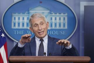 FILE - Dr. Anthony Fauci, director of the National Institute of Allergy and Infectious Diseases, speaks during the daily briefing at the White House in Washington, Dec. 1, 2021. \Fauci, the government’s top infectious disease expert, says he plans to retire by the end of President Joe Biden’s term in January 2025. Fauci, 81, became director of the National Institute of Allergy and Infectious Diseases in 1984 and has advised seven presidents. (AP Photo/Susan Walsh, File)