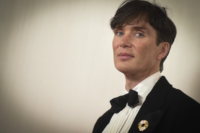 Cillian Murphy arrives at the Oscars on Sunday, March 10, 2024, at the Dolby Theatre in Los Angeles. (Photo by Richard Shotwell/Invision/AP)