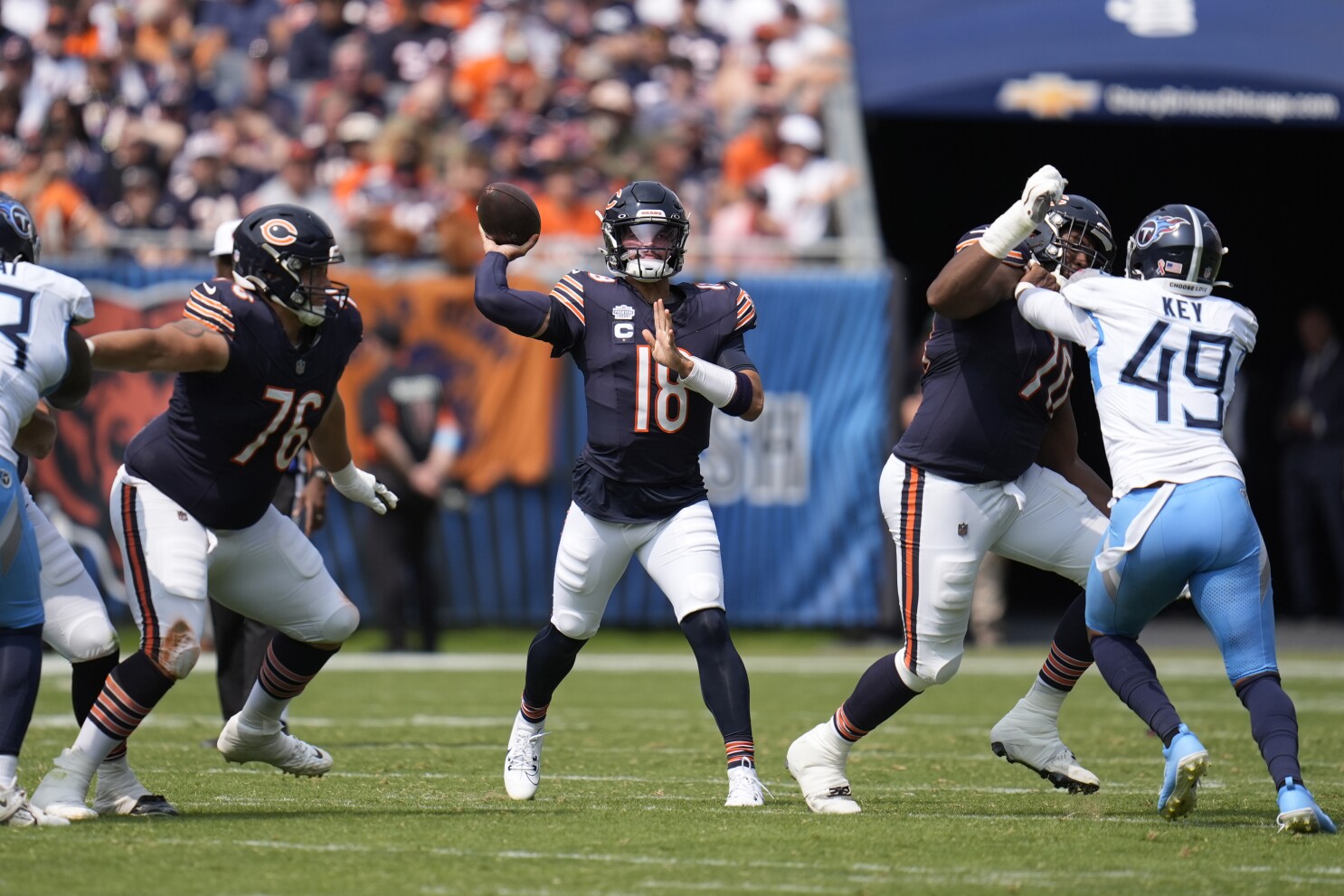 Caleb Williams looks to move on after shaky debut as Bears get ready for  Stroud, Texans | AP News